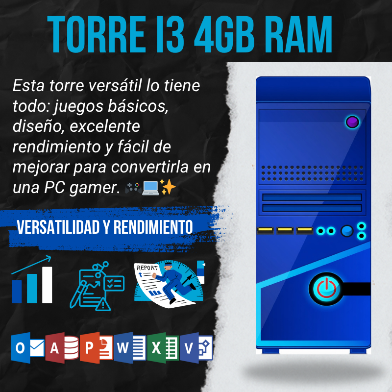 Torre i3 4GB RAm