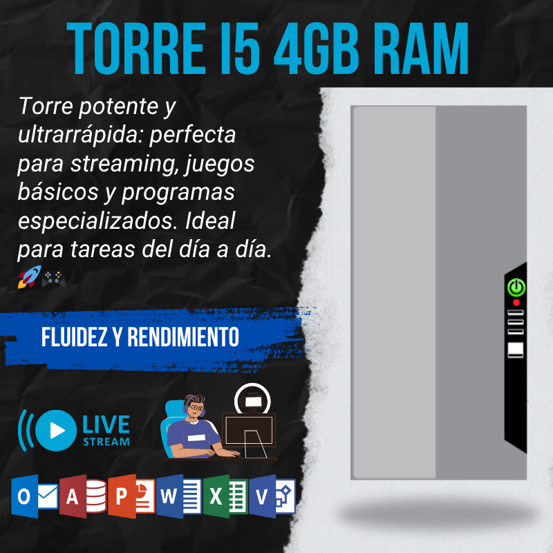 Torre i5 4GB RAM