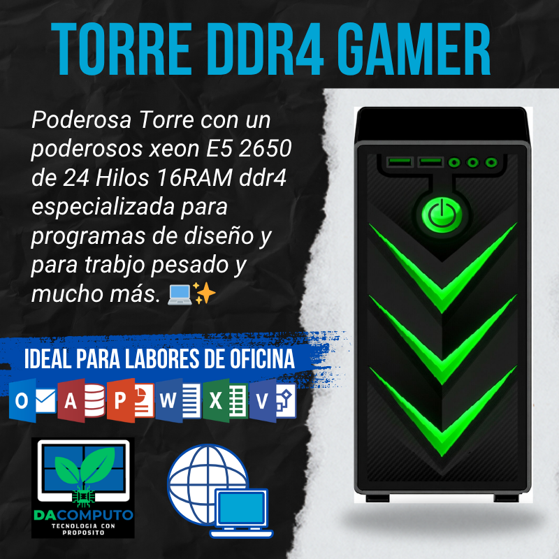 Torre 12 Núcleos ddr4 Gamer