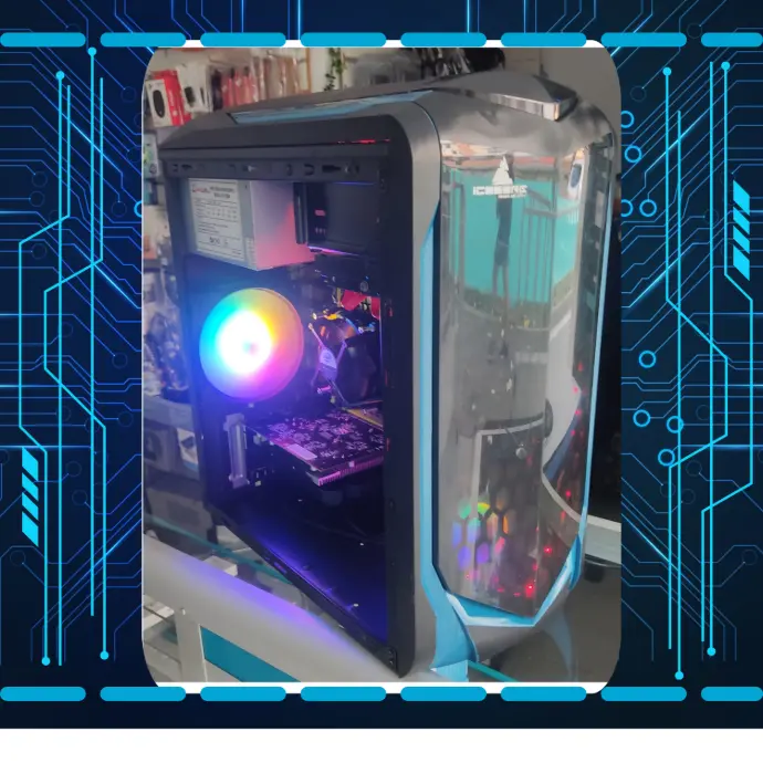 ⚡ Potente Xeon 24 Hilos 🚀 16GB RAM 🎮 Radeon 4GB 💻 SSD+HHD 1.120GB🌈 Luces Gamer 🔥